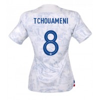 Koszulka piłkarska Francja Aurelien Tchouameni #8 Strój wyjazdowy dla kobiety MŚ 2022 tanio Krótki Rękaw